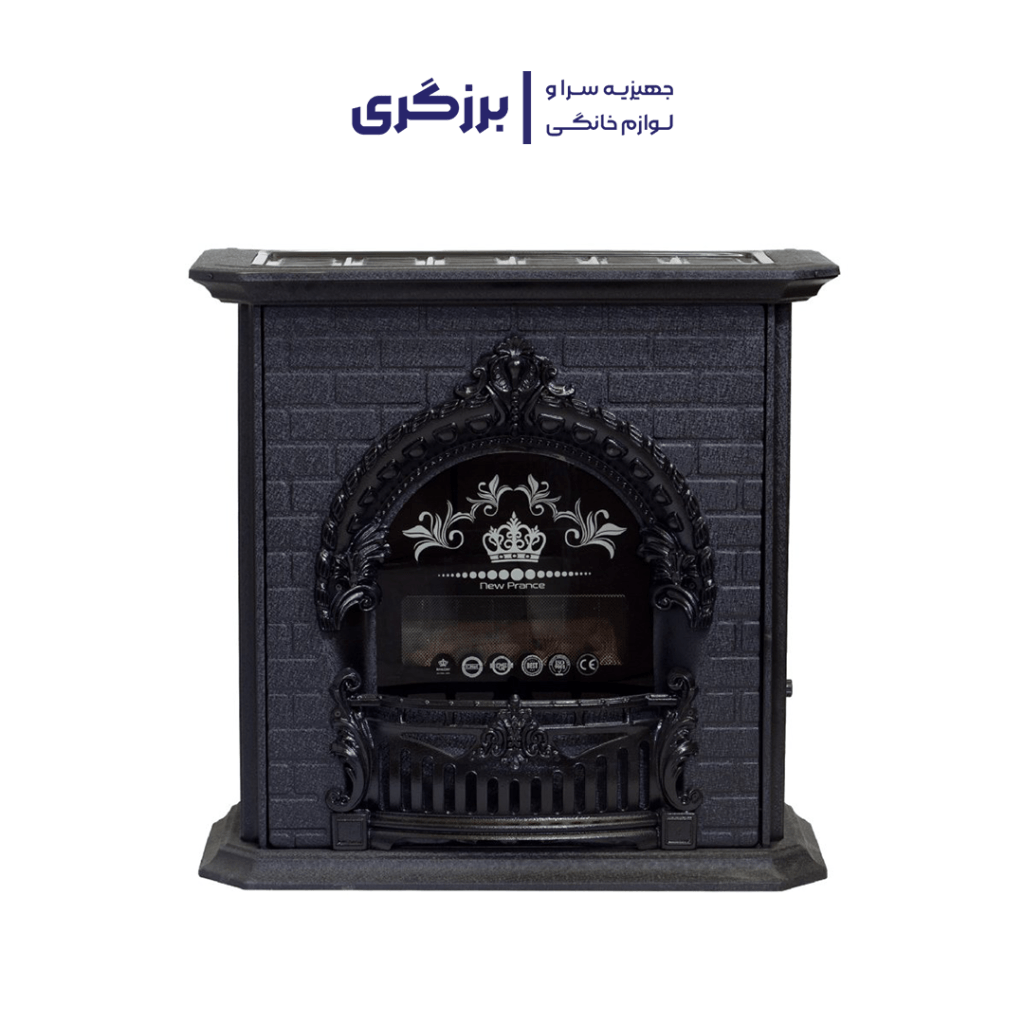 بخاری گازی بهکاران طرح شومینه مدل پرنس 30000