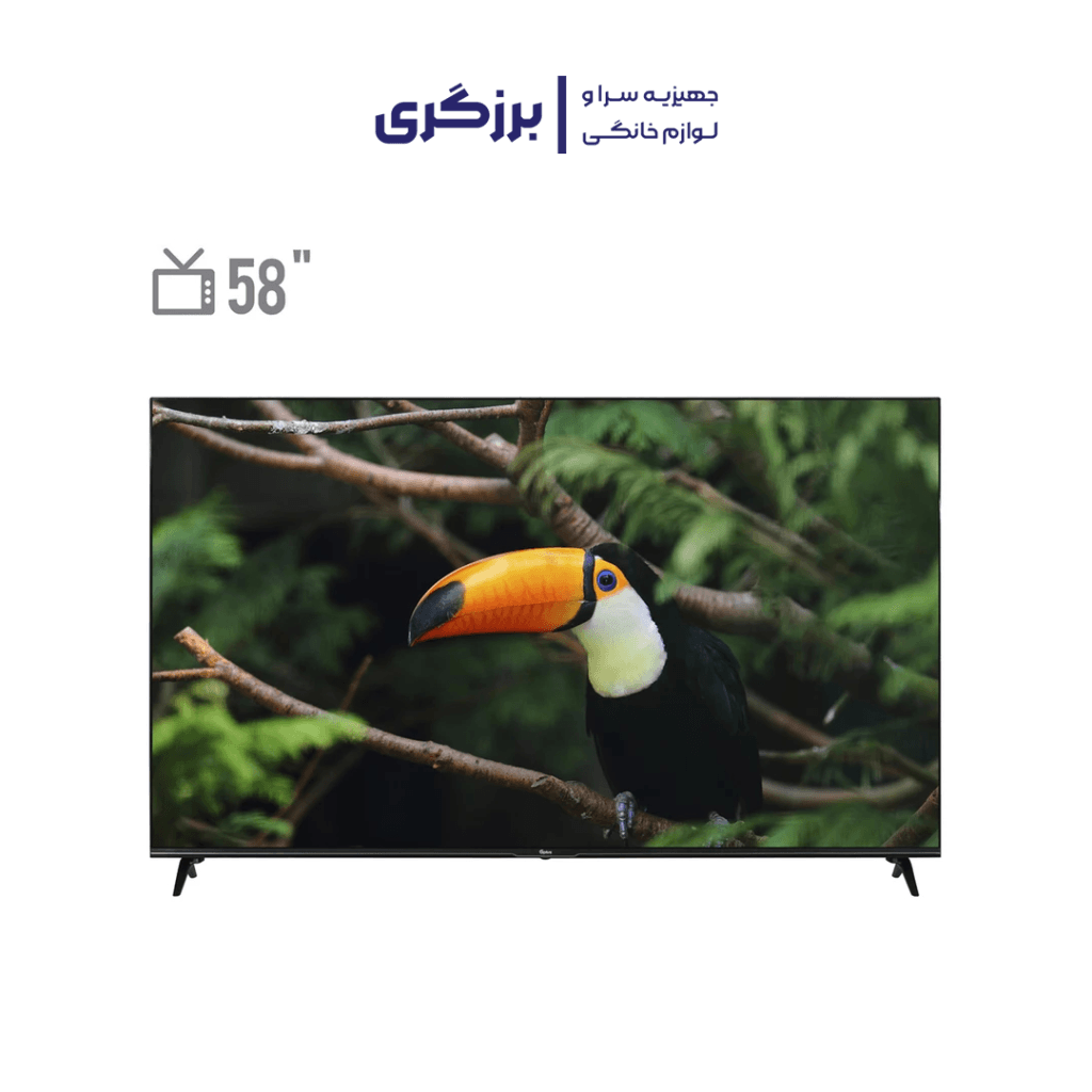 تلویزیون ال ای دی هوشمند جی پلاس مدل GTV-58RU734N سایز 58 اینچ